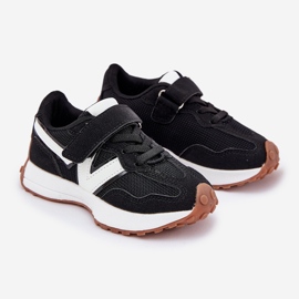 Baskets Velcro pour enfants, noires 1