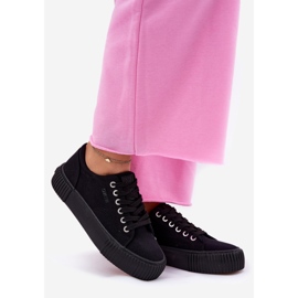 Sneakers matériels pour femmes Big Star RR274403 noir le noir 1