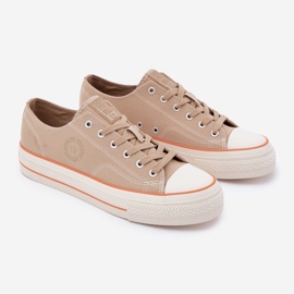 Sneakers masculins sur la plate-forme Beige Big Star RR174323 1