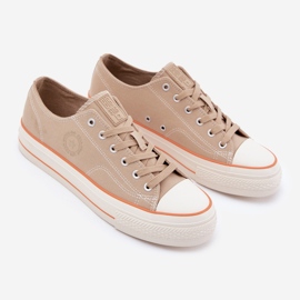 Sneakers masculins sur la plate-forme Beige Big Star RR174323 2