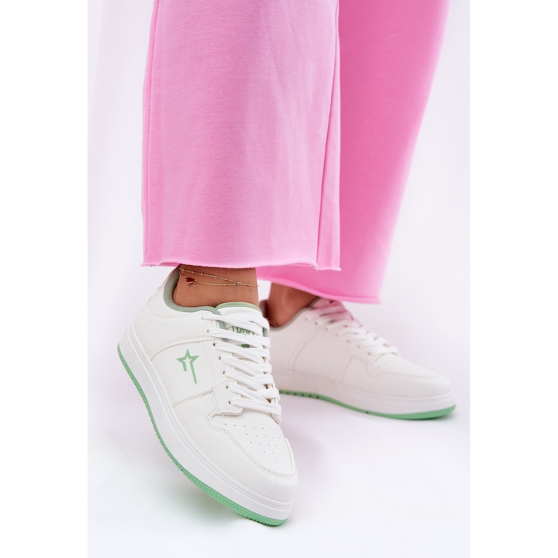 Sneakers féminins Big Star RR274A246 Système blanc Hi-Poly System 2