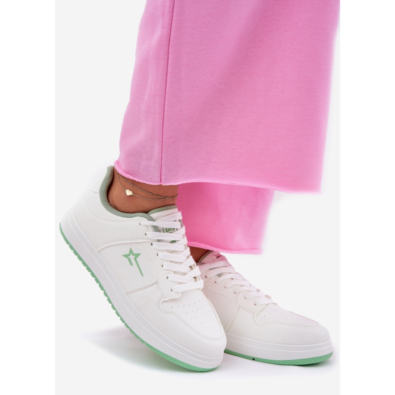 Sneakers féminins Big Star RR274A246 Système blanc Hi-Poly System 1