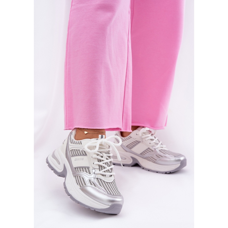 Sneakers féminins Big Star RR274A195 blanc blanche 2