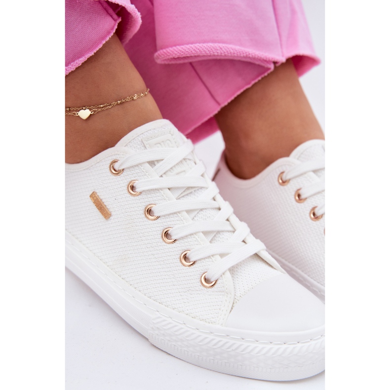 Sneakers matériels des femmes Big Star RR274766 blanc blanche 2