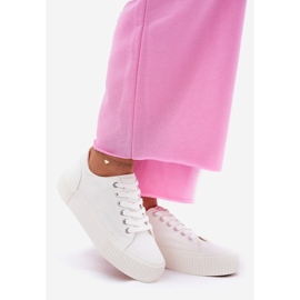 Sneakers matériels pour femmes Big Star RR274405 blanc 1