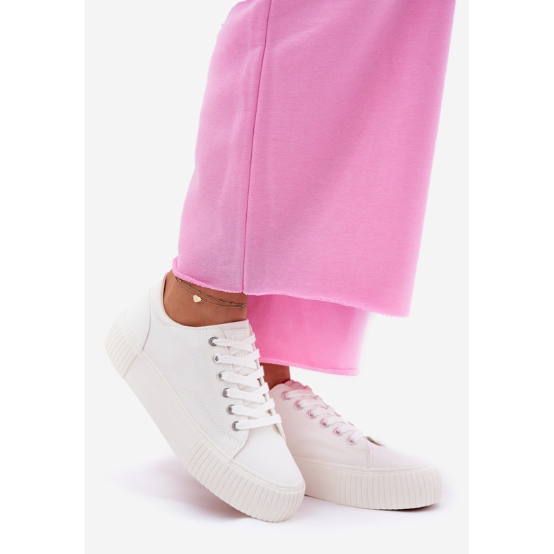 Sneakers matériels pour femmes Big Star RR274405 blanc 1