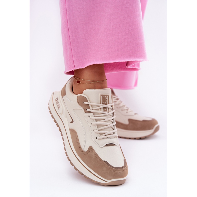 Sneakers féminins Big Star RR274A216 Système beige beige Hi-Polish 2 Sneakers féminins Big Star RR274A216 Système beige beige Hi-Polish 2