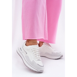 Sneakers féminins Big Star RR274A213 Système blanc Hi-Poly System blanche 2