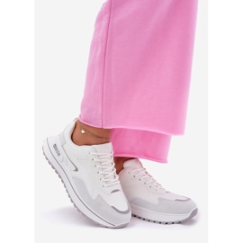 Sneakers féminins Big Star RR274A213 Système blanc Hi-Poly System 1