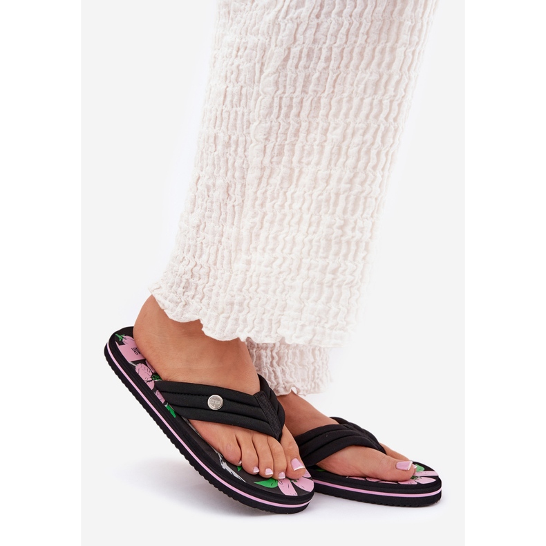 Les tongs des femmes japonaises Big Star RR274A111 Black noir 1