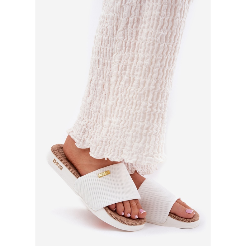 Slippers pour femmes Big Star RR274A103 White blanc 1