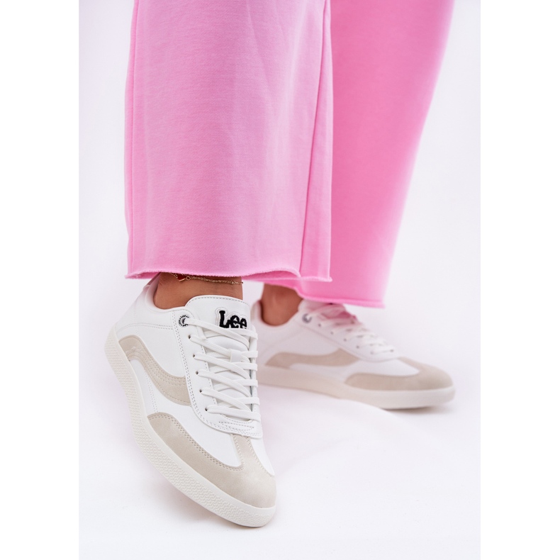 Baskets féminines Lee lian femmes bas 50251005.1fg blanc 2