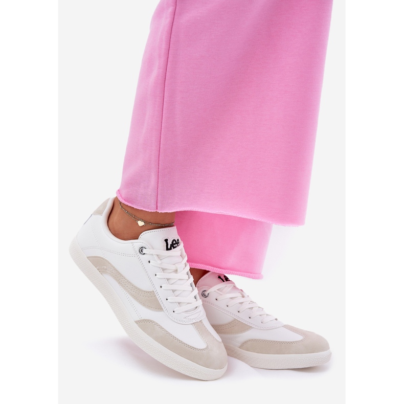 Baskets féminines Lee lian femmes bas 50251005.1fg blanc blanche 1