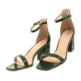 Sandales de serpent pour femmes motif vert 6