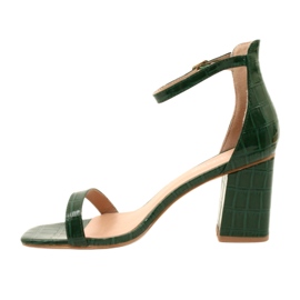 Sandales de serpent pour femmes motif vert 5