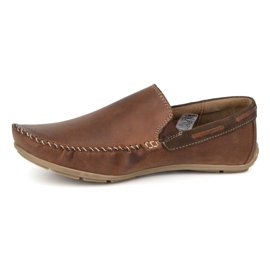 KOMODO Modons en cuir masculin 920 / k / r brun 1