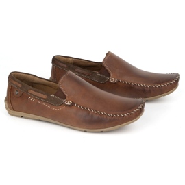 KOMODO Modons en cuir masculin 920 / k / r brun 2