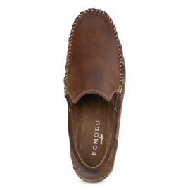 KOMODO Modons en cuir masculin 920 / k / r brun 5