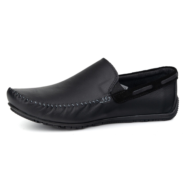 KOMODO Modons en cuir masculin 920 / k / r noir le noir 1