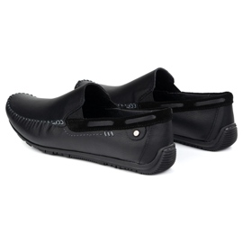 KOMODO Modons en cuir masculin 920 / k / r noir le noir 4