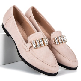Vices Chaussures en daim avec un ornement brun 2