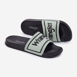 Wrangler Averell Slider Men Low 20251042.52D Slippétes masculines vert clair 6