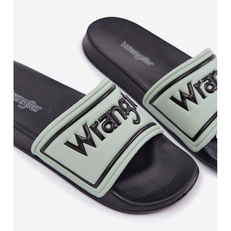 Wrangler Averell Slider Men Low 20251042.52D Slippétes masculines vert clair 2