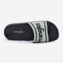Wrangler Averell Slider Men Low 20251042.52D Slippétes masculines vert clair 3