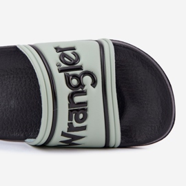 Wrangler Averell Slider Men Low 20251042.52D Slippétes masculines vert clair 4