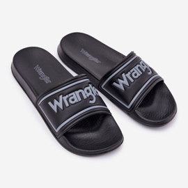 Wrangler Averell Slider Men Low 20251042.25y Slippers pour hommes noir le noir 1