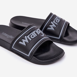 Wrangler Averell Slider Men Low 20251042.25y Slippers pour hommes noir le noir 2