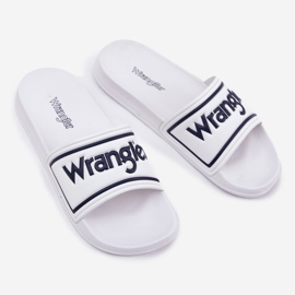 Wrangler Averell Slider Men Low 20251042.1fg White Flip -flops blanche 1