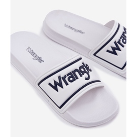 Wrangler Averell Slider Men Low 20251042.1fg White Flip -flops blanc 2