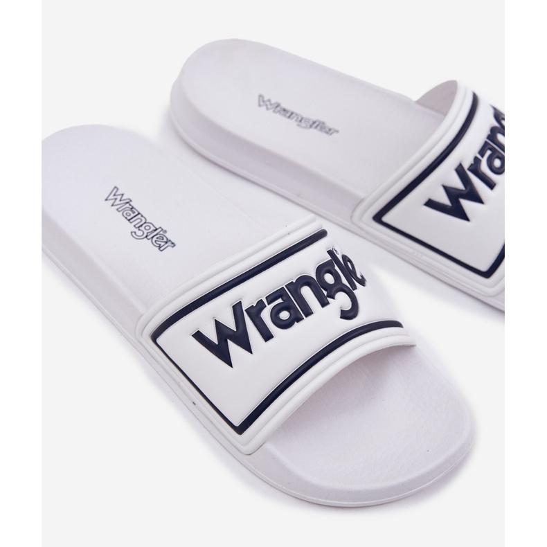 Wrangler Averell Slider Men Low 20251042.1fg White Flip -flops blanc 2