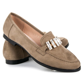 Vices Chaussures en daim avec un ornement vert 2