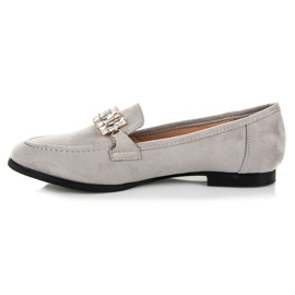 Vices Chaussures en daim avec un ornement gris 2