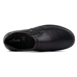 Olivier Chaussures en cuir pour hommes 790MP noires 5