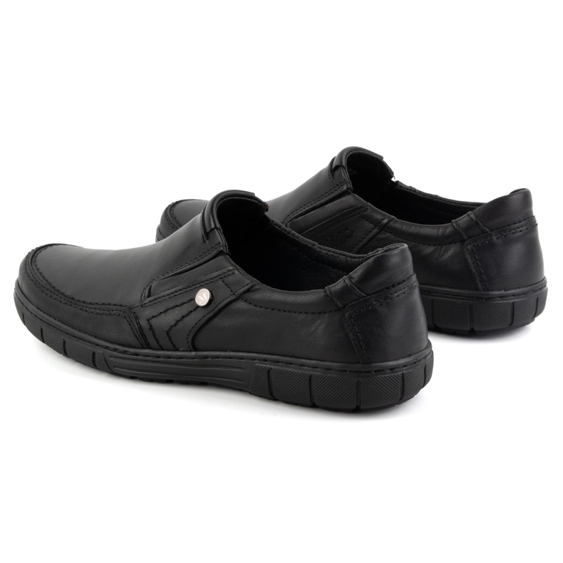 Olivier Chaussures en cuir pour hommes 790MP noires 4