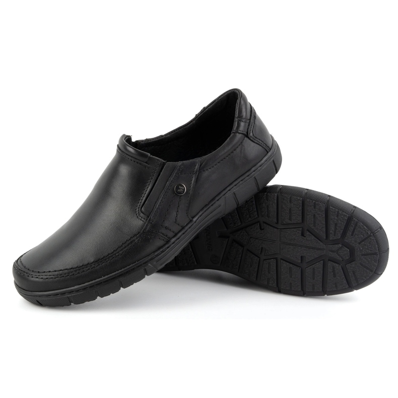 Olivier Chaussures en cuir pour hommes 790MP noires le noir 3