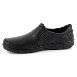 Olivier Chaussures en cuir pour hommes 790MP noires le noir 1