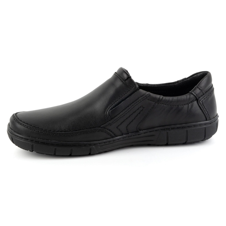Olivier Chaussures en cuir pour hommes 790MP noires 1