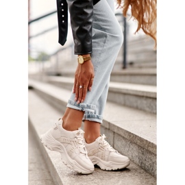 Evento Massive de chaussures de sport pour femmes baskets beige 1