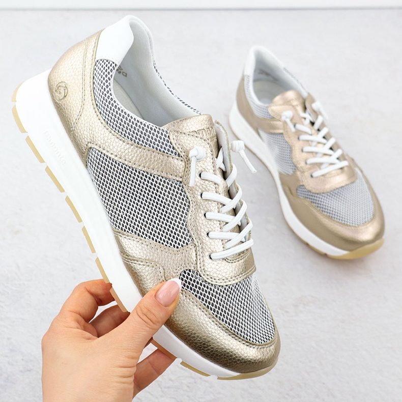 Cuir Women's Sports Golden Remonte D2G03-90 d'or 1