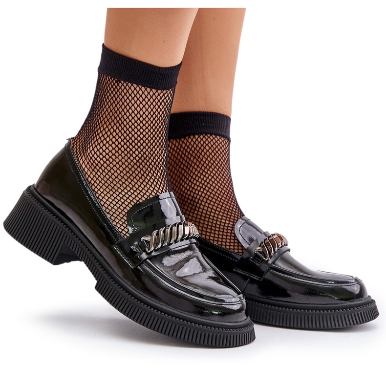 S.Barski Locons de lauffoles verni aux femmes avec décoration lz42-030 noir 5