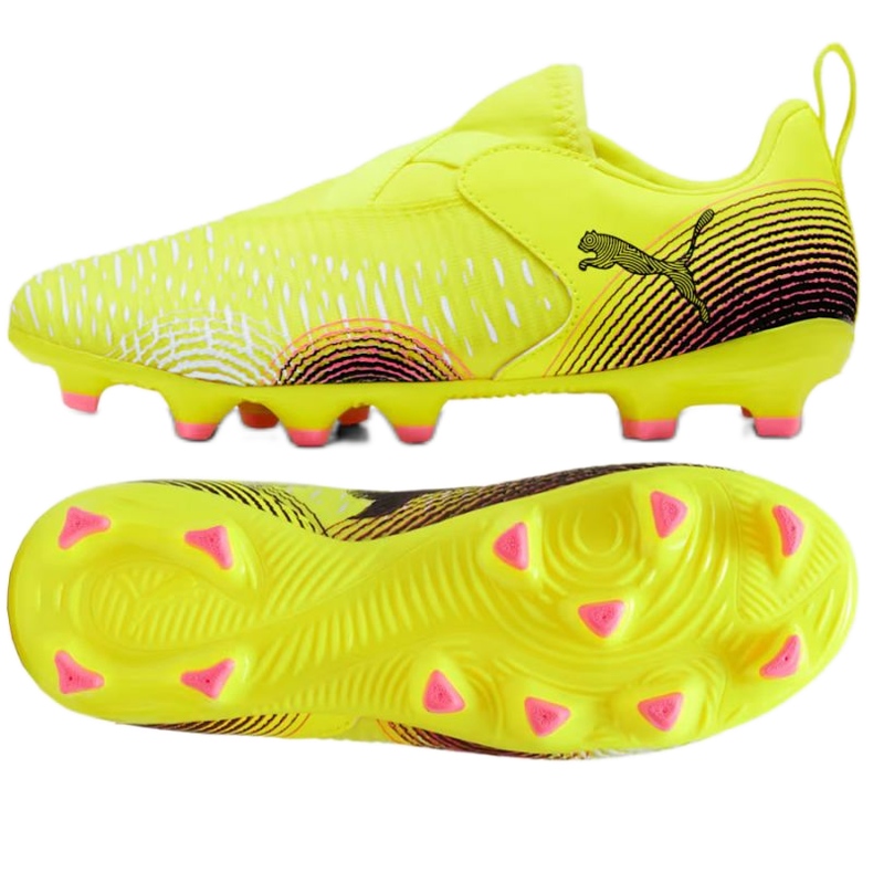 Puma Future 8 Match LL FG / AG JR 108285-03 Chaussures de football jaune 1