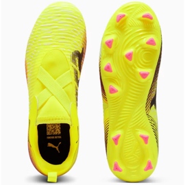 Puma Future 8 Match LL FG / AG JR 108285-03 Chaussures de football jaune 3