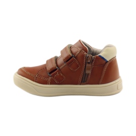 American Club Bottines américaines en cuir 703915 bleu marin brun 2