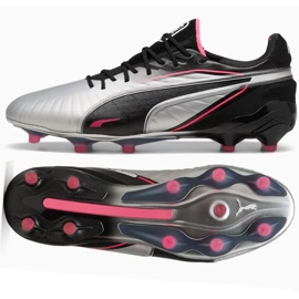 Puma King Ultimate FG / AG 108303-02 Chaussures de football argent 1