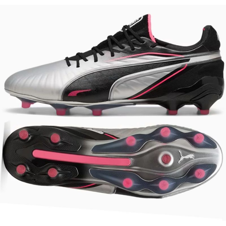 Puma King Ultimate FG / AG 108303-02 Chaussures de football argent 1 Puma King Ultimate FG / AG 108303-02 Chaussures de football argent 1