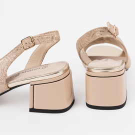 Goodin Sandales à talons beige 1 Goodin Sandales à talons beige 1